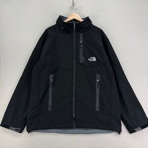 The North Face SUMMIT SERIES Jacket Mens 3XL Black Full-Zip Softshell Fleece